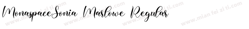 MonaspaceSonia Marlowe Regular字体转换